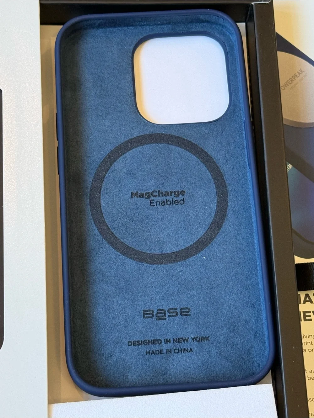 New Base Liquid Silicone MagCharge Case for iPhone 14 Pro - Navy Blue